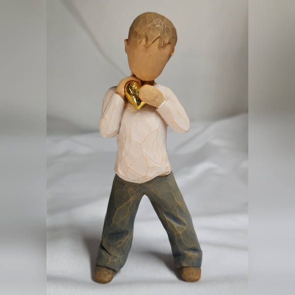 Willow Tree Heart of Gold, Sculpted Hand-Painted Figure - light colored hair - Picture 1 of 4